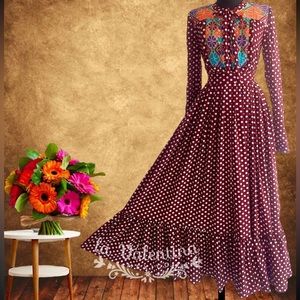 NWOT Mexican embroidered Maxi dress from Oaxaca